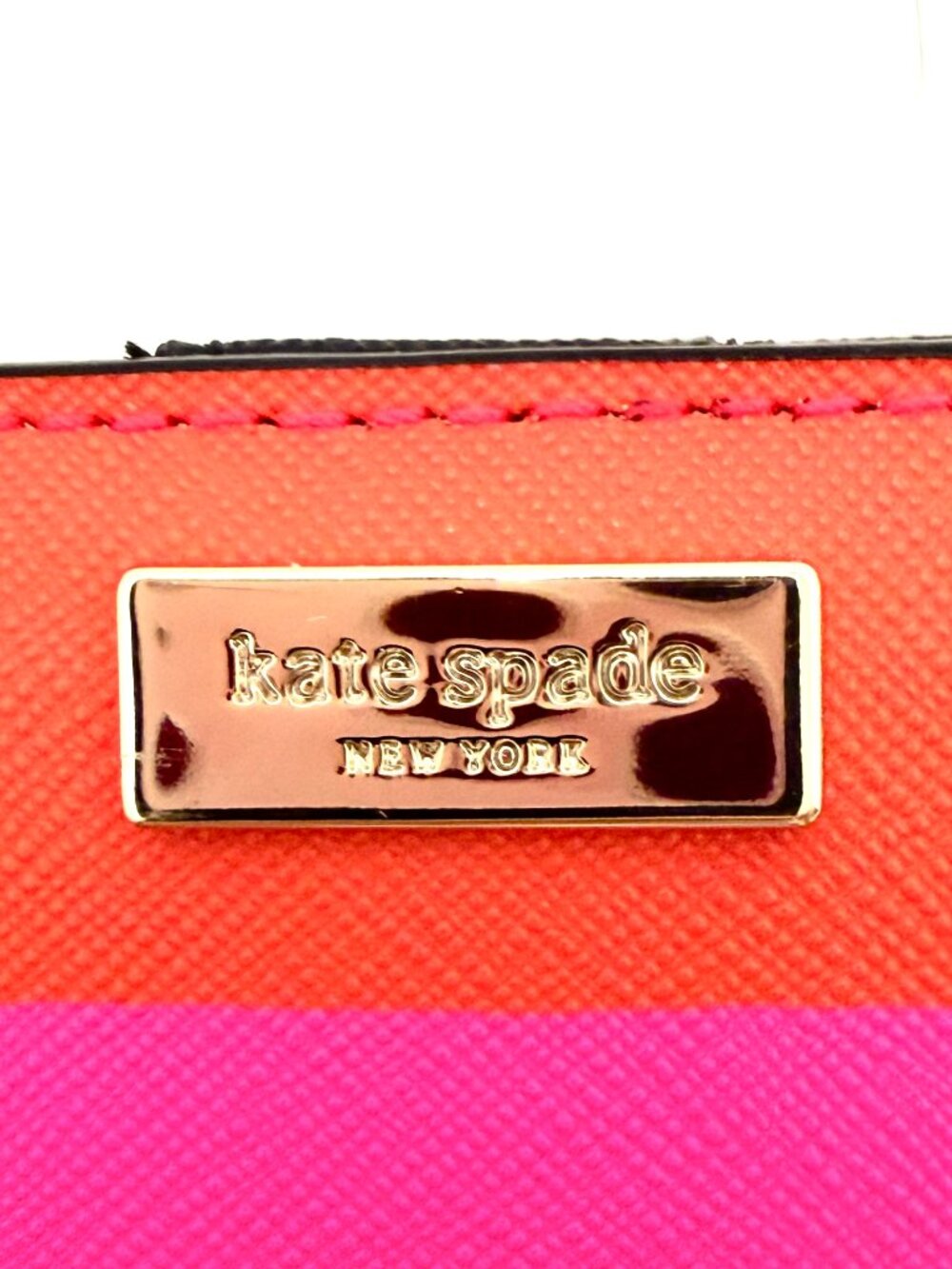 Kate Spade New York "Laurel Way" Bonita Stripe Stacy Wallet - Picture 3 of 8